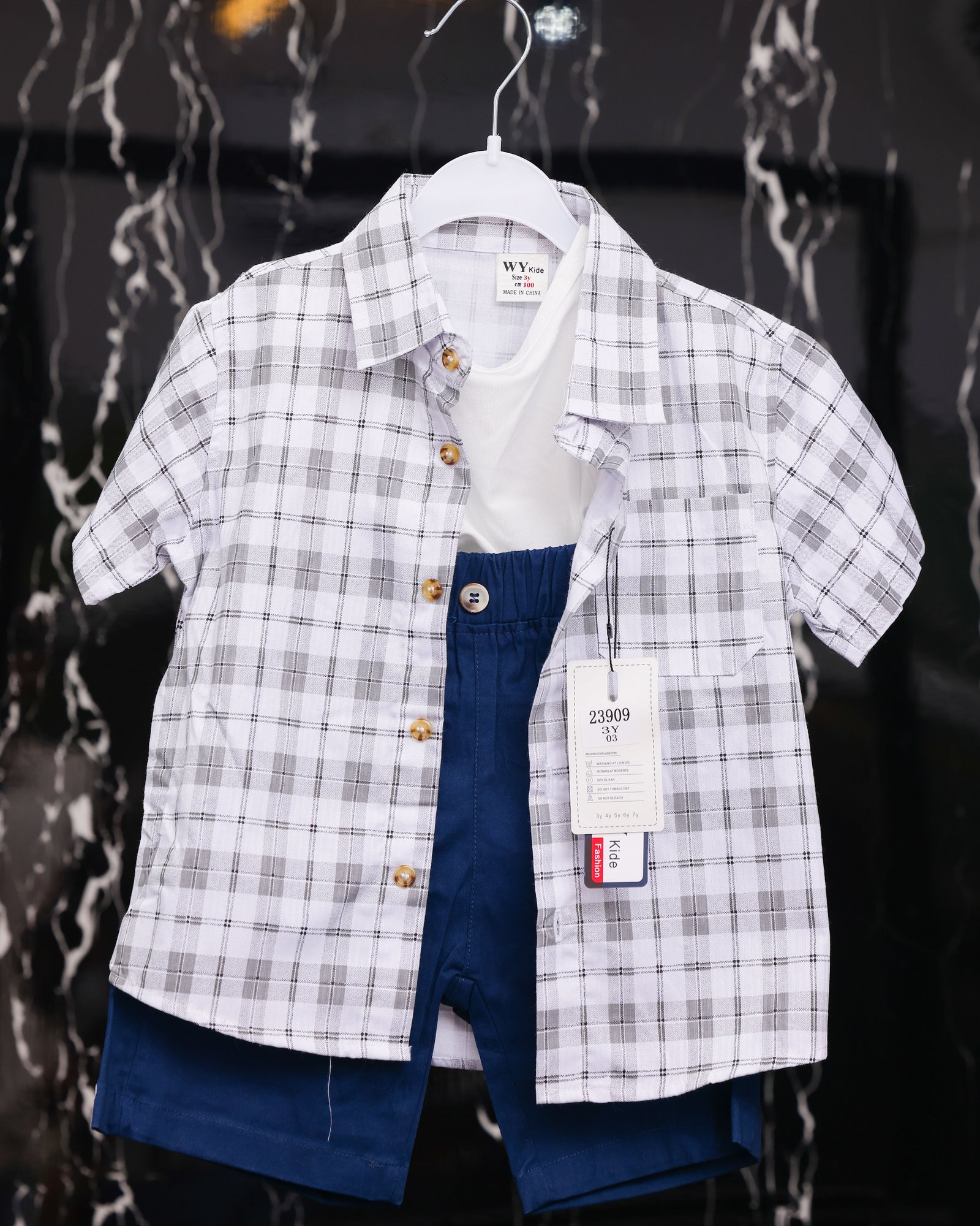 t-shirt,chemise& short
